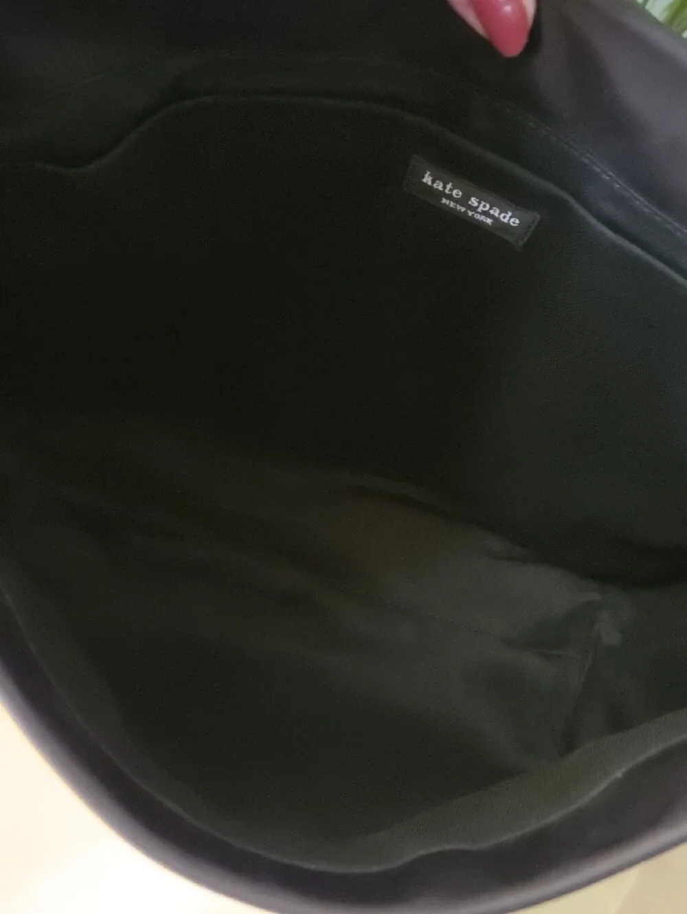 Kate spade black nylon messenger bag with adjustable strap ♥️